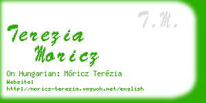 terezia moricz business card